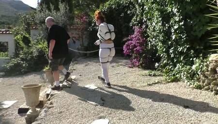 Christmas Special - Any Twist - Cruel Predicament Bondage Walk in a Public Park - Part 2 wmv HD