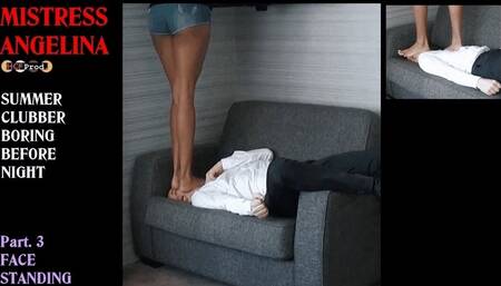 YOUNG EBONY BRAT TRAMPLES the room service guy (PART 3) HD