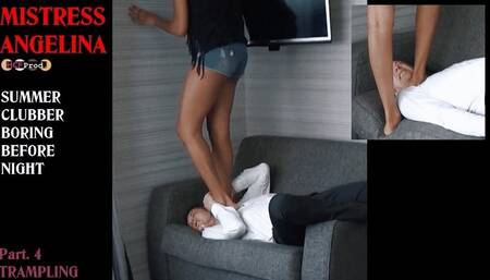 YOUNG EBONY BRAT TRAMPLES the room service guy (PART 4) HD