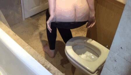 Toilet 3 Clip Bargain Bundle - Plops, Pee and Farting in Yoga Pants! MP4 HD