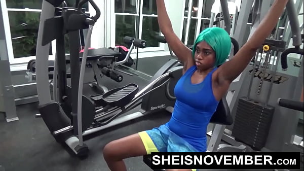 HD Busty Black Gym Slut Nailed By Horny Stranger Catching Her Nude Workout In Gymnasium Demanding Kneeling POV Blowjob, Face, And Hardcore Public Doggystyle Sex, Taboo Erotica On Sheisnovember