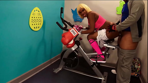 HD Anal Ass Deep Fuck Big Butt In Public Gym By BBC On Exercise Bike, Cute Young Black Petite Blonde Spinner Msnovember Sphincter Sodomy Fucked Hardcore On Public gym Machine by Sheisnovember 2 min
