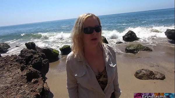 Fucking doggystyle on a public beach (POV) - Erin Electra 13 min