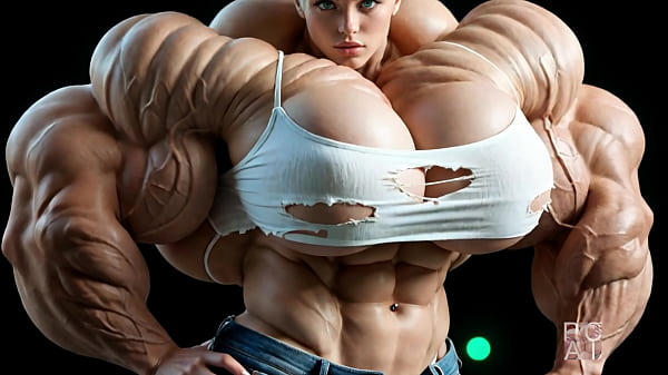 How buff will she get? Massive muscle growth for Abigail Arcane! AI 2 min