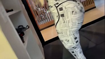 Fucking my personal trainer in the gym bathroom after an intense workout. 5 min