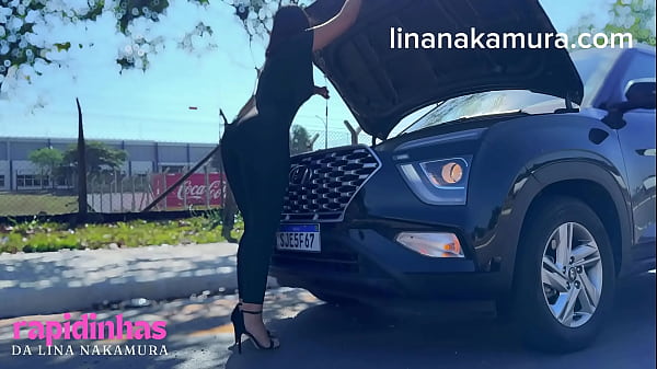 Gifted Truck Driver Fucks Naughty Asian Girl's Pussy in the Middle of the Road When Stopping to Help Hot Japanese Girl - Lina Nakamura - John Coffee 5 min