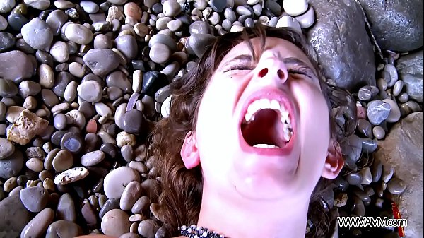 Myfirstpublic Mouth filling with cum on the beach 13 min