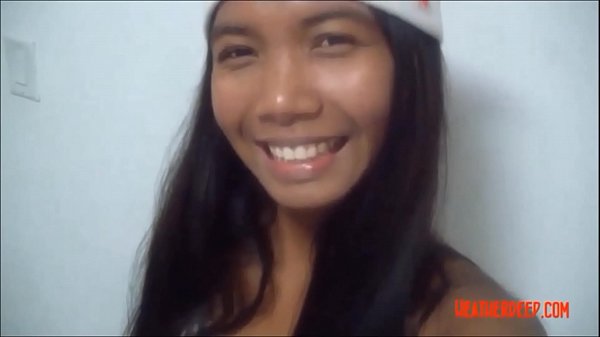 HD Christmas xmas porno deepthroat throatpie video from Thai teen Heather Deep 11 min