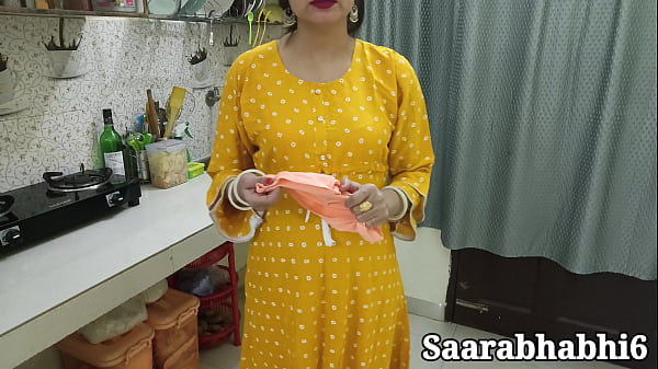 hot Indian stepmom got caught with condom before hard fuck in closeup in Hindi audio. HD sex video 10 min