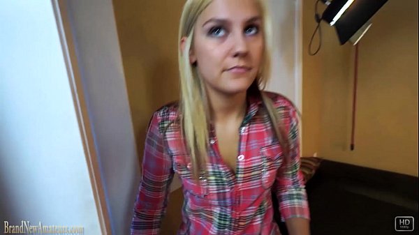 Amateur girl Bailey fucked POV on casting couch 15 min