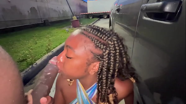 trucker Married girl suck my dick in the parking lot like a lot lizard she a truck stop slut 11 min