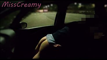 EXTREME Night Dogging in Public Parking with STRANGERS and Risk of PUSSY FLASH Uncut HD 5 min