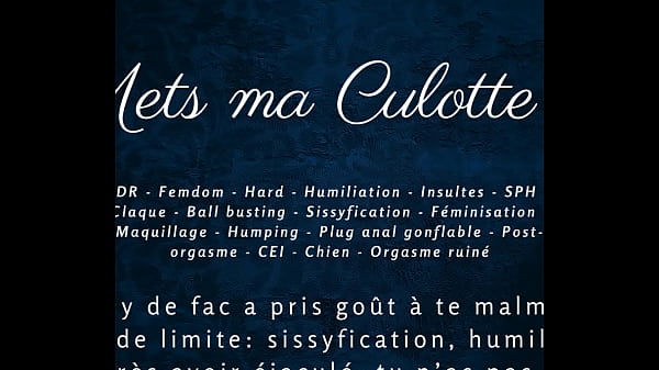 Met ma Culotte 2 - French hardcore audio femdom JOI CEI 16 min