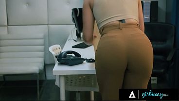 GIRLSWAY - Femdom Boss Casey Calvert Strap-On Dominates Assistant Anna Claire Clouds In Her Office 16 min