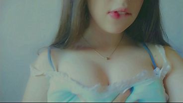 Naughty babygirl making ahegao to let your cock hard as rock daddy wearing her bra and no panties 7 min