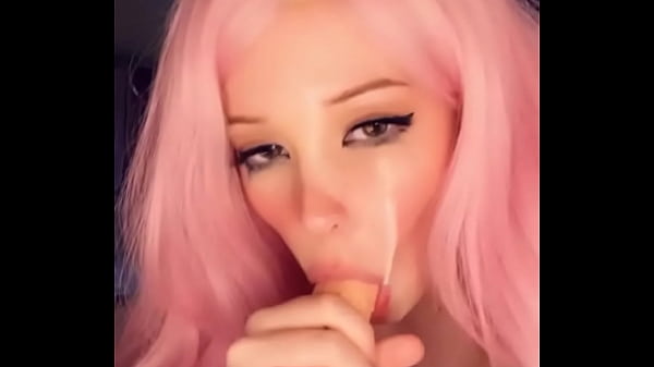 Belle delphine sucks a dildo 11 min